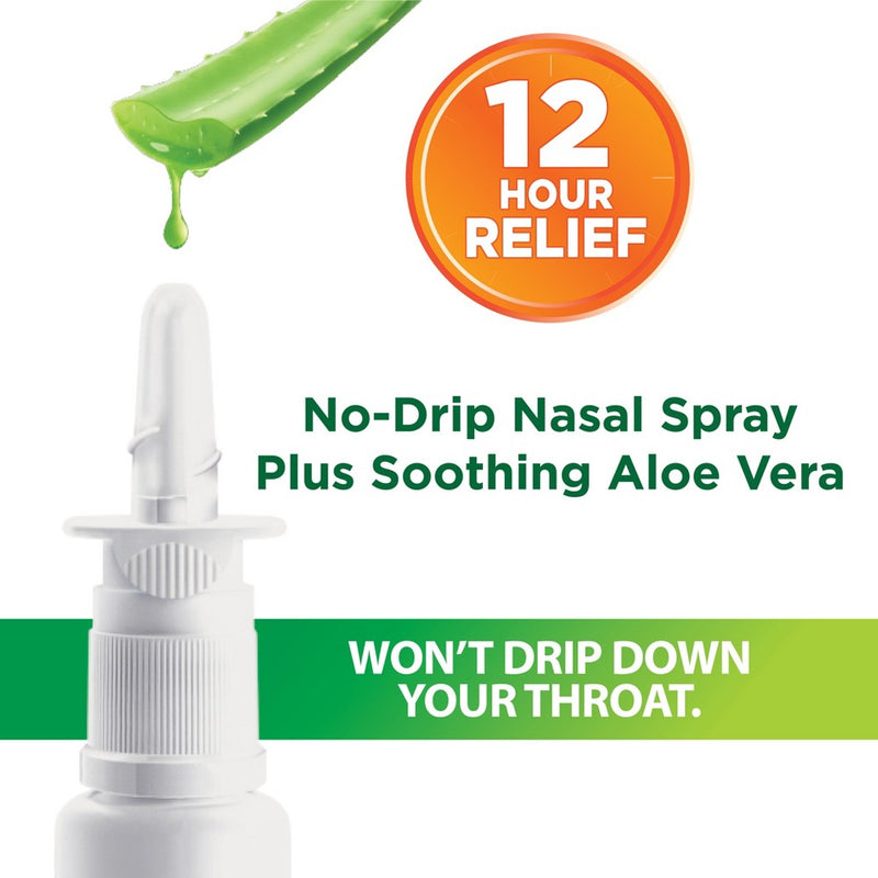 Zicam Extreme Congestion Relief No-Drip Nasal Spray with Soothing Aloe Vera - 0.5oz