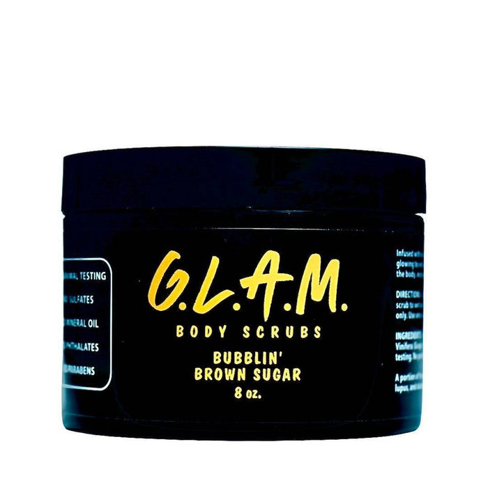 G.L.A.M. Body Scrubs Bubblin' Brown Sugar Body Scrub - 8oz