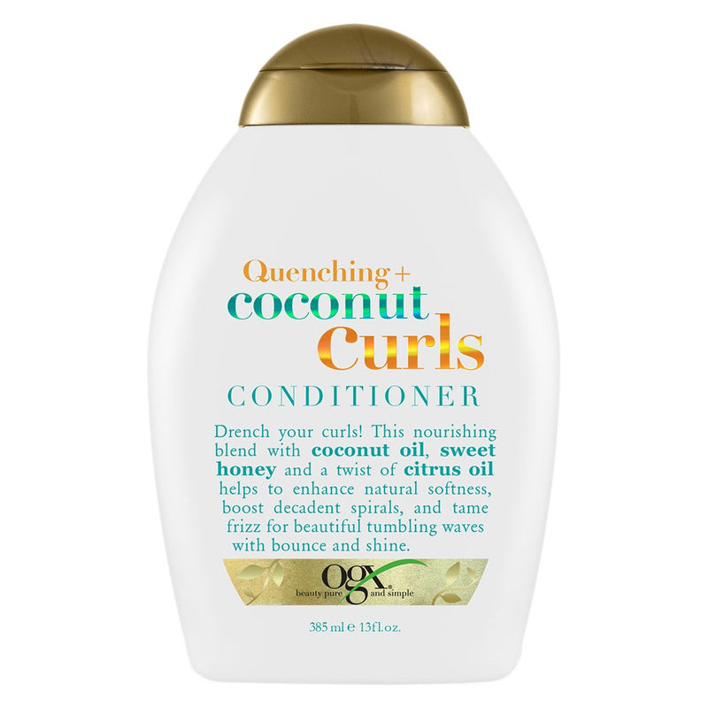 OGX Quenching+ Coconut Curls Conditioner with Coconut Oil, Citrus Oil & Honey - 13 fl oz