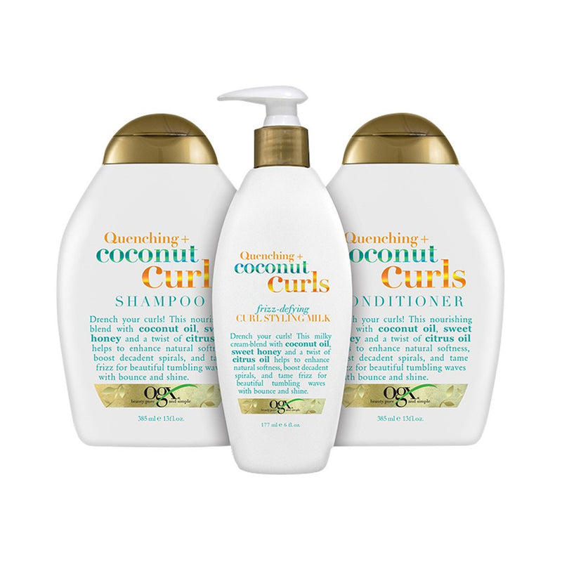 OGX Quenching+ Coconut Curls Conditioner with Coconut Oil, Citrus Oil & Honey - 13 fl oz
