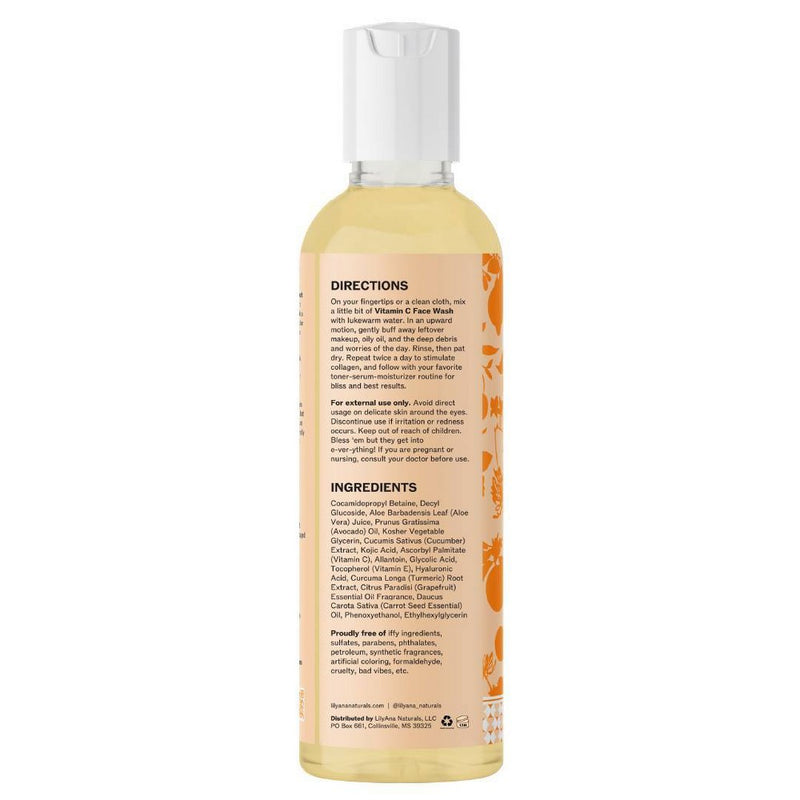 LilyAna Naturals Vitamin C Face Cleanser - 6.59 fl oz