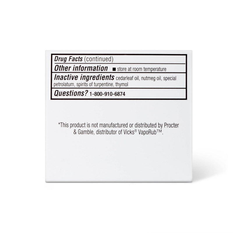 Cough Suppressant & Topical Analgesic Chest Rub Ointment - 1.76oz - up & up