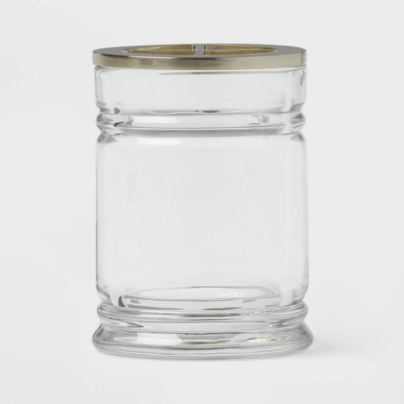 Glass Toothbrush Holder Clear - Threshold