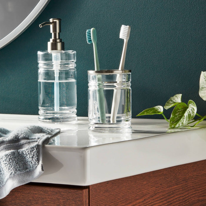 Glass Toothbrush Holder Clear - Threshold