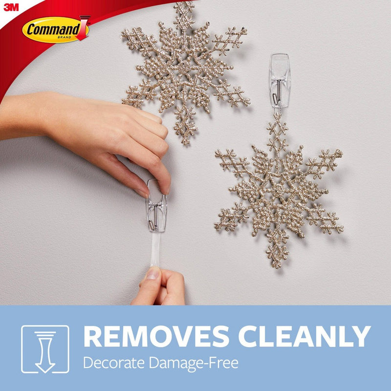 3M Command 6pk Clear Medium Wire Toggle Hooks with Clear Strips