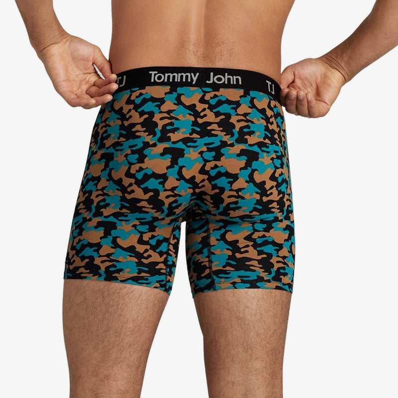 TJ | Tommy John Men's Camo Print 6" Boxer Briefs 2pk - Dark Green S