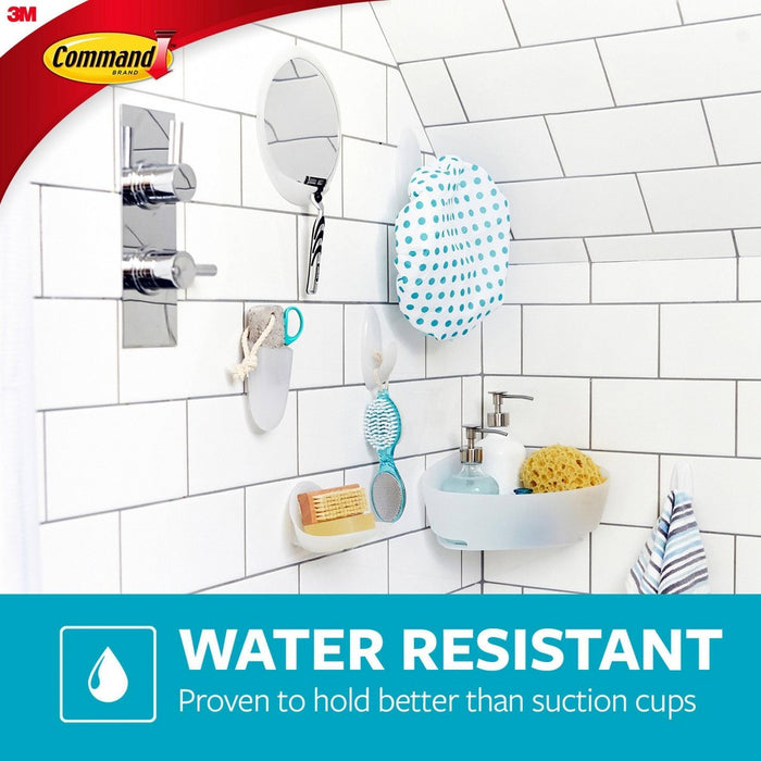 Command Damage-Free Bath Hooks Medium 2 Hooks/4 Strips