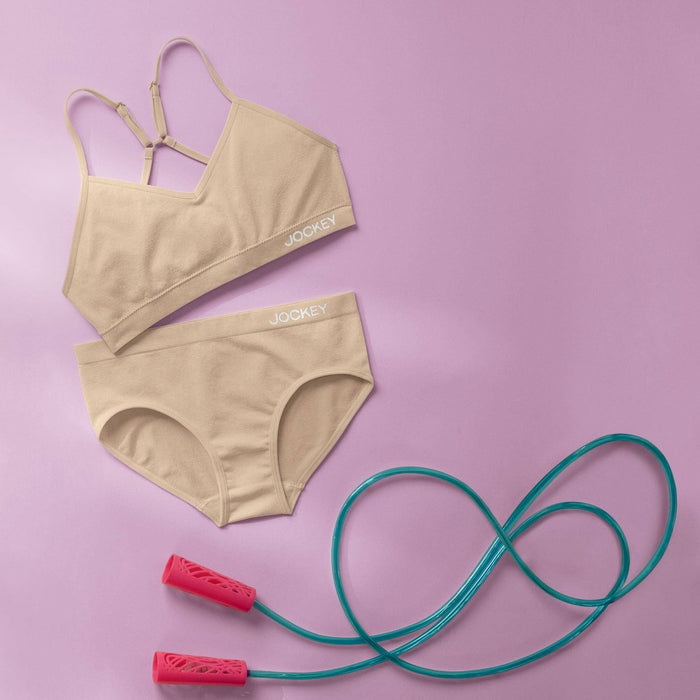 Jockey Generation Girls' 2pk Seamfree Bralette - Beige M