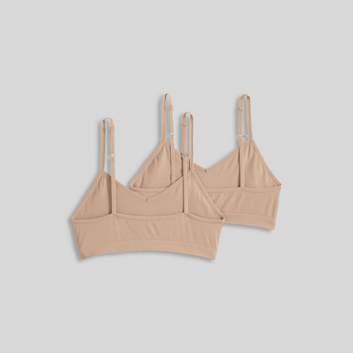 Jockey Generation Girls' 2pk Seamfree Bralette - Beige M