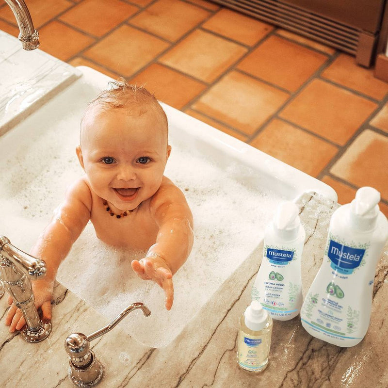 Mustela Gentle Cleansing Gel Baby Body Wash and Baby Shampoo - 25.35 fl oz