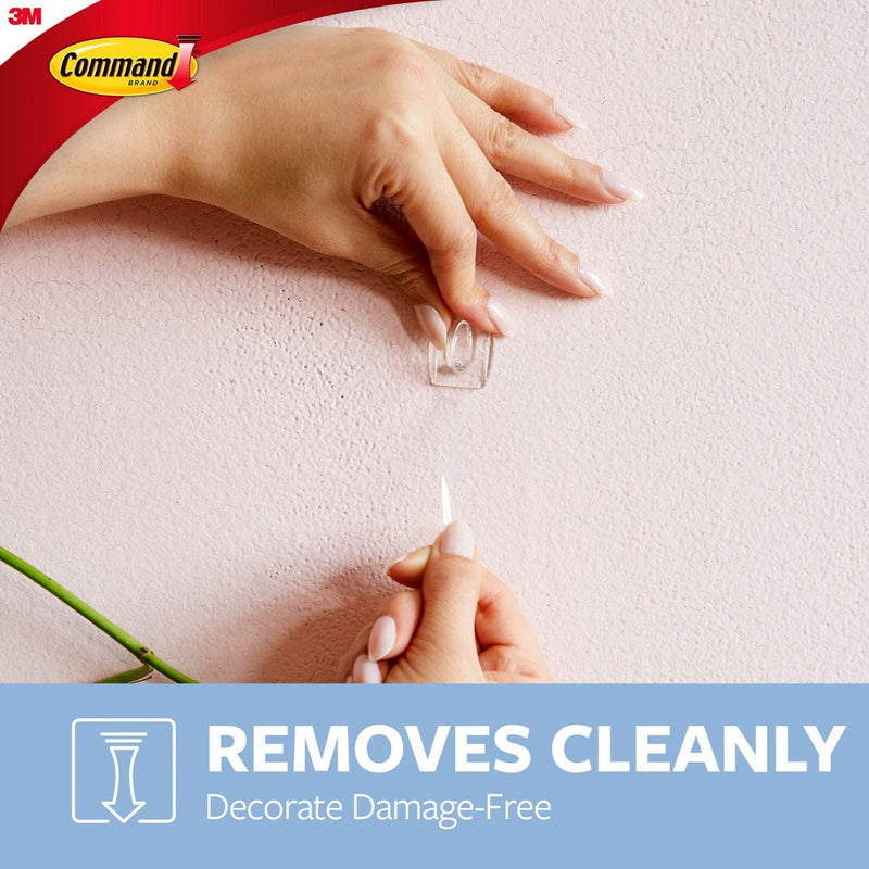 3M Command 18pk Mini Clear Hooks with Clear Strips