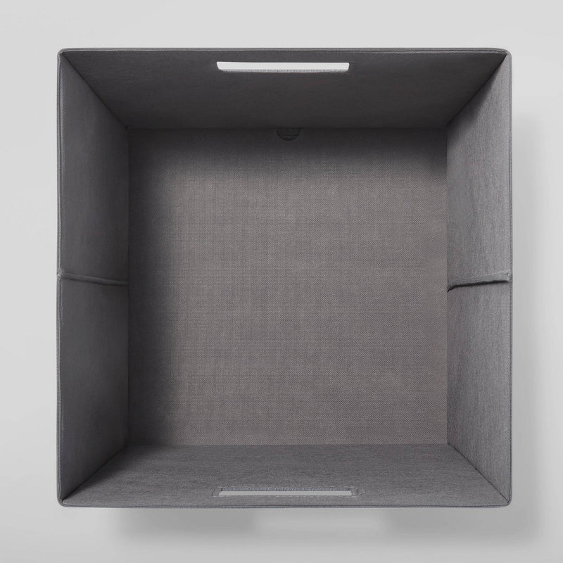 13" x 13" Fabric Bin Radiant Gray - Brightroom