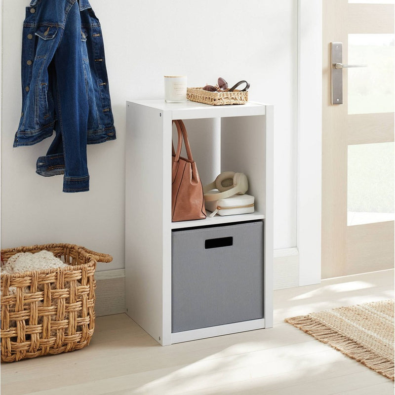 13" x 13" Fabric Bin Radiant Gray - Brightroom