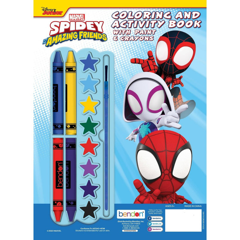 Spidey & his Amazing Friends Crayon & Paint Activity Book