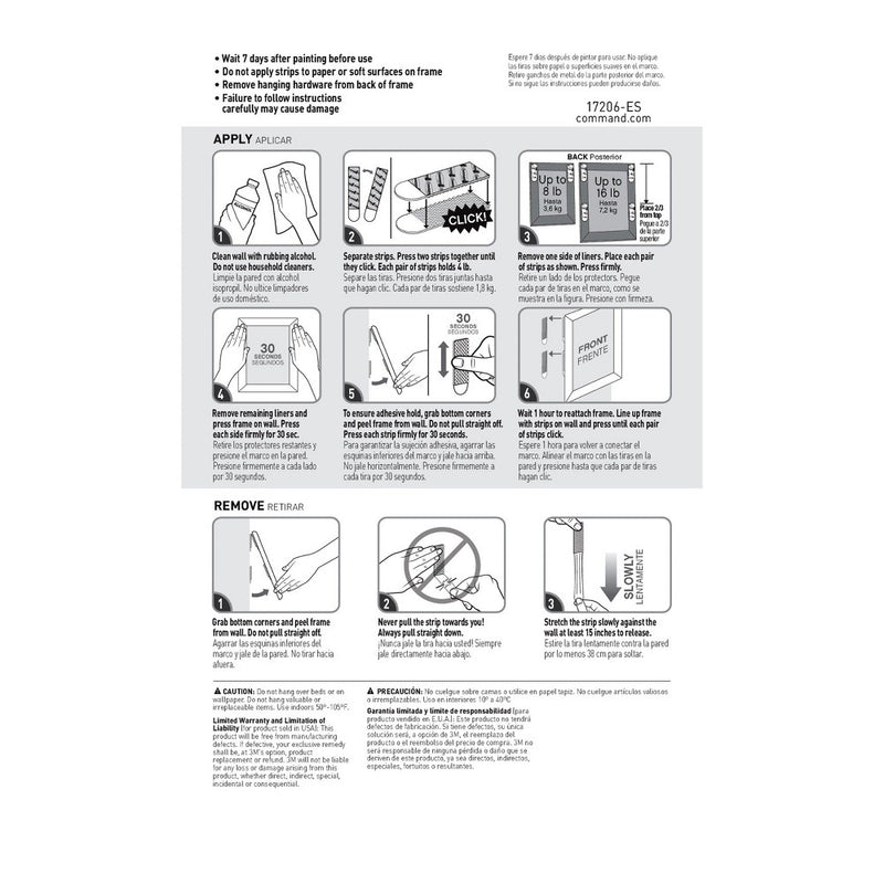 Command Damage Free Picture Hanging Strips Large 12pk