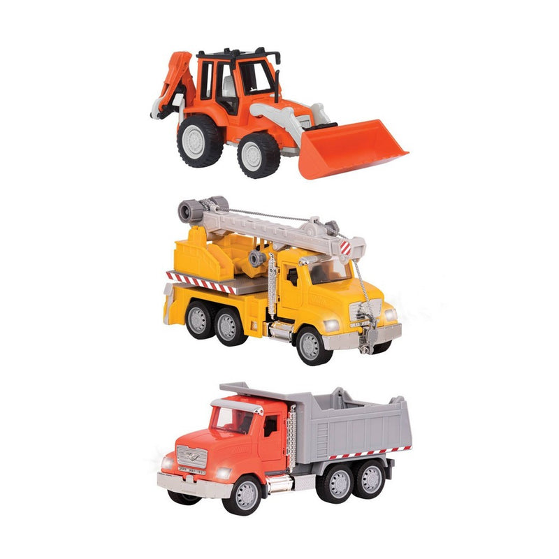 Driven Small Toy Construction Micro Fleet - 3pk