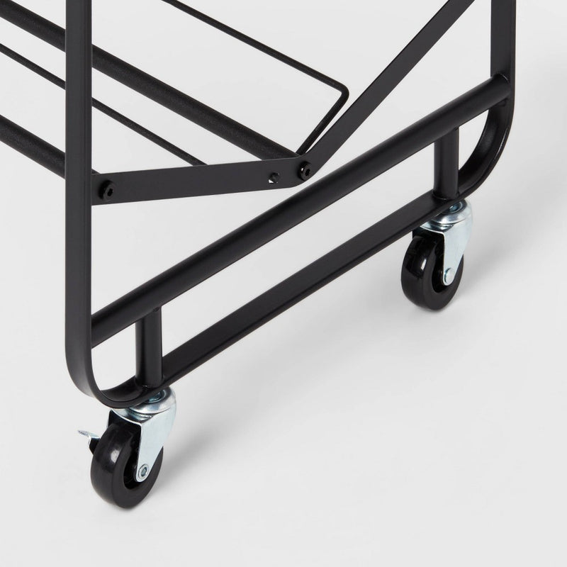 6 Tier Metal Rolling Shoe Rack - Brightroom (LOCAL PICKUP ONLY)