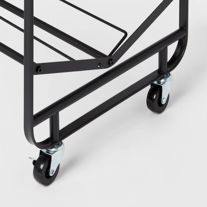 6 Tier Metal Rolling Shoe Rack - Brightroom (LOCAL PICKUP ONLY)