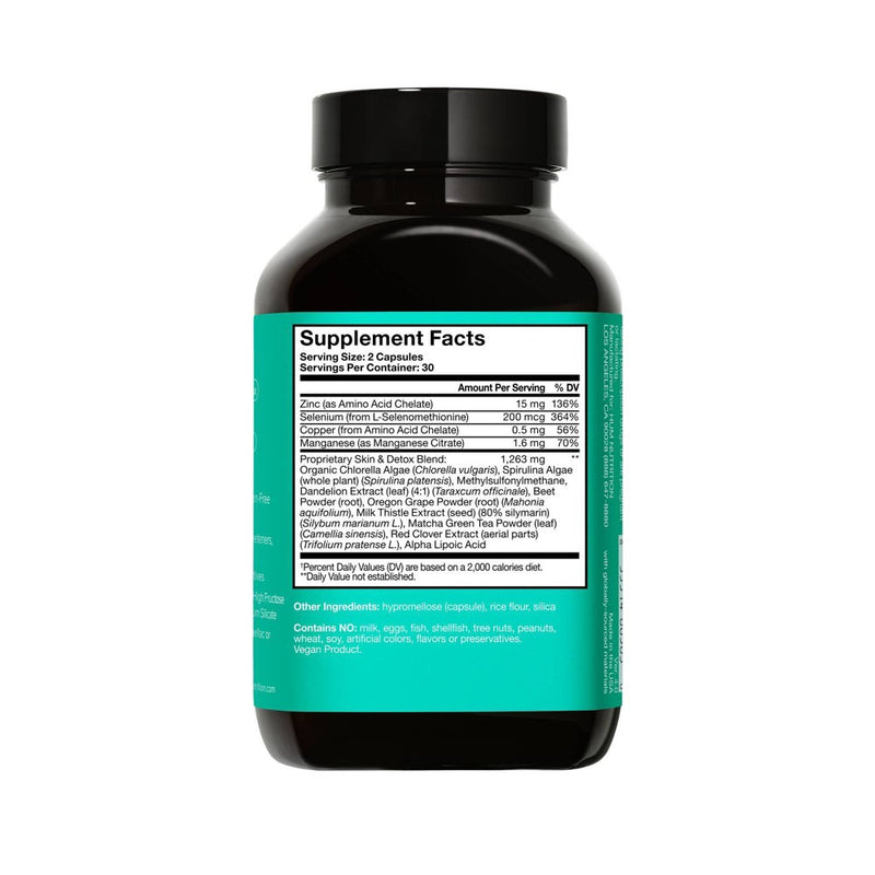 HUM Nutrition Daily Cleanse for Skin & Body Detox Vegan Capsules - 60ct