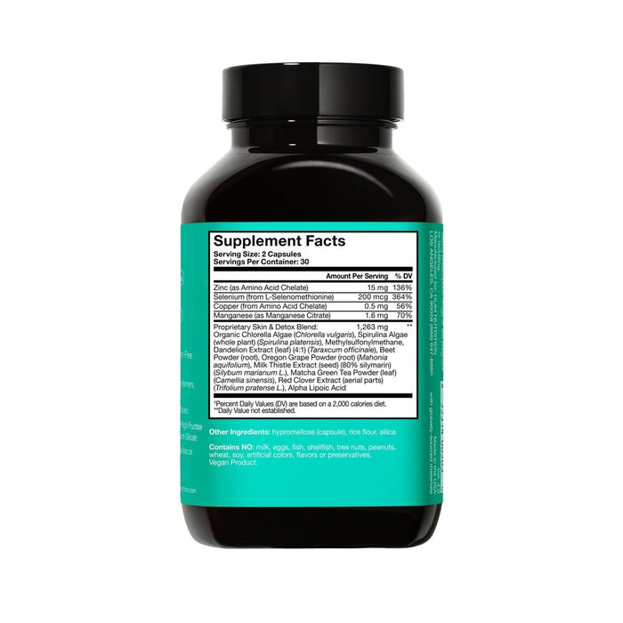 HUM Nutrition Daily Cleanse for Skin & Body Detox Vegan Capsules - 60ct