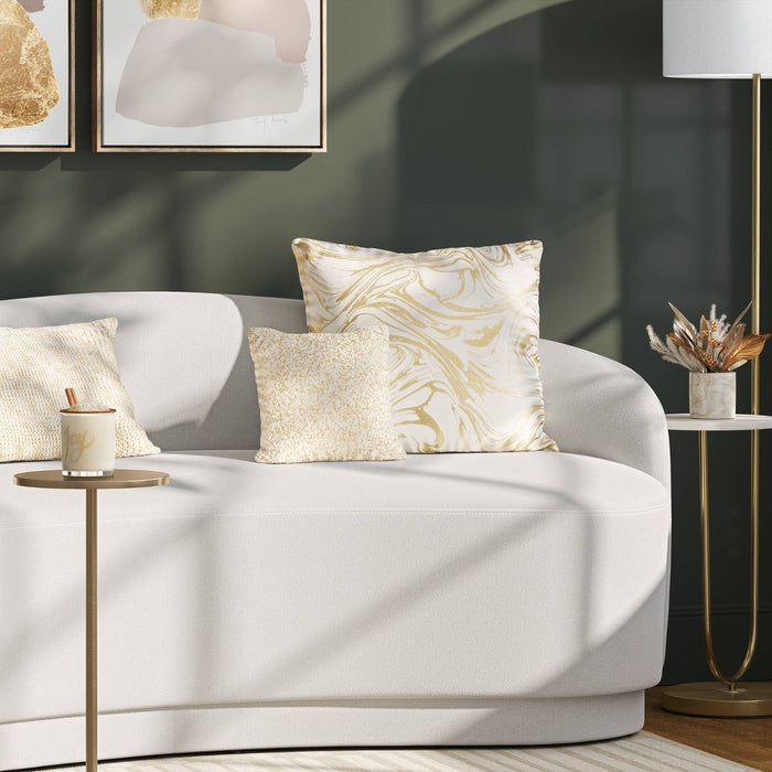 Mini Beaded Square Throw Pillow Ivory - Threshold