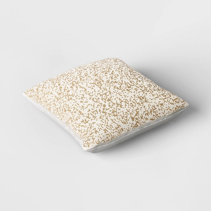 Mini Beaded Square Throw Pillow Ivory - Threshold
