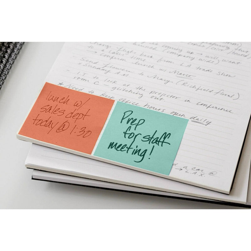 Post-it Notes Cube, 3" x 3" - Assorted Colors, 400 Sheets/Cube