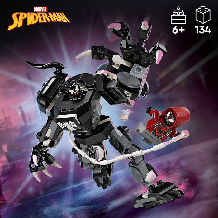 LEGO Marvel Venom Mech Armor vs. Miles Morales 76276