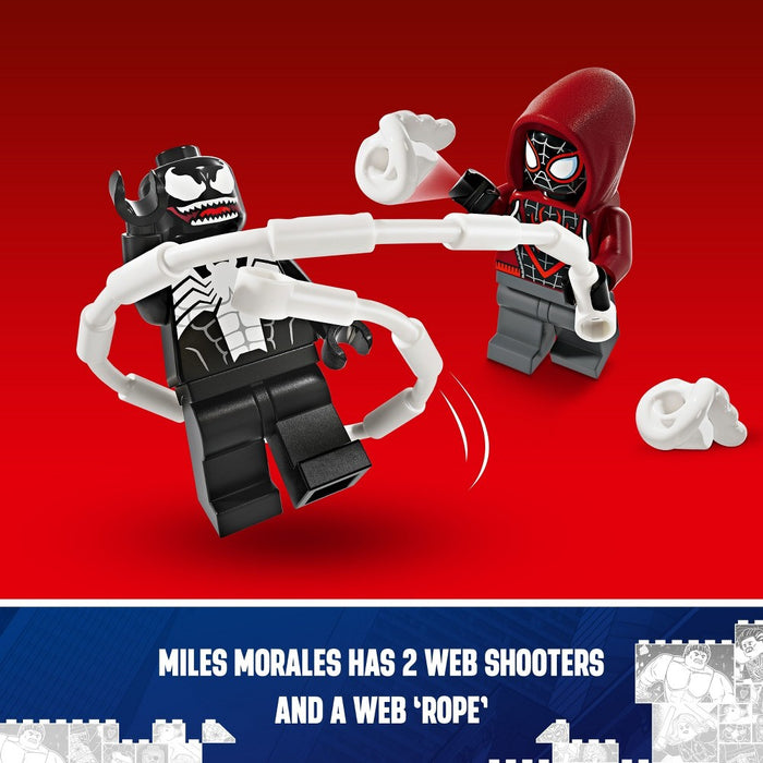 LEGO Marvel Venom Mech Armor vs. Miles Morales 76276