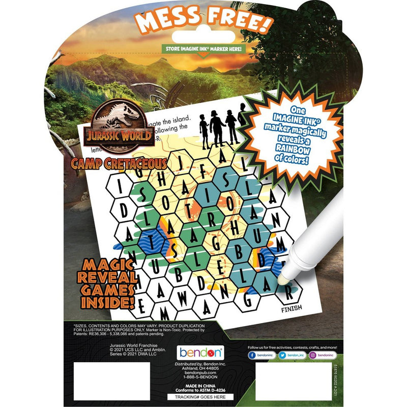 Jurassic World Camp Cretaceous Imagine Ink Book