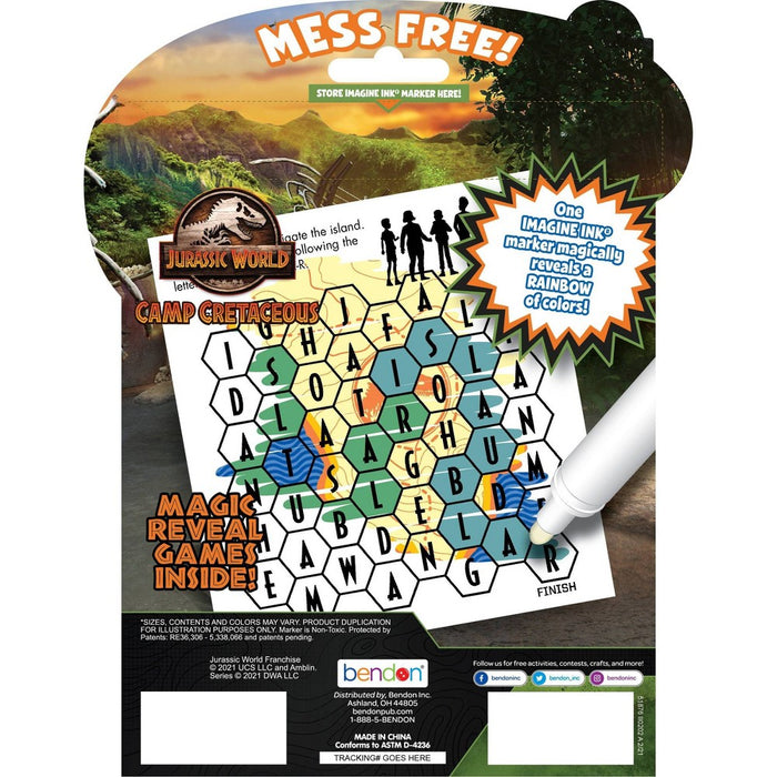 Jurassic World Camp Cretaceous Imagine Ink Book