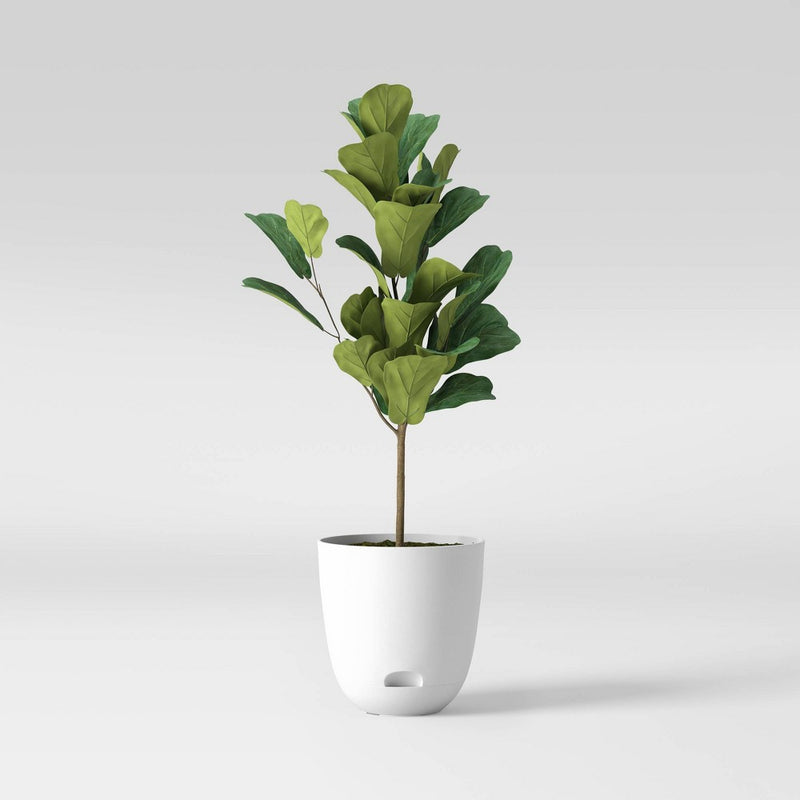 Self-Watering Plastic Indoor Outdoor Planter Pot White 20"x20" - Room Essentials