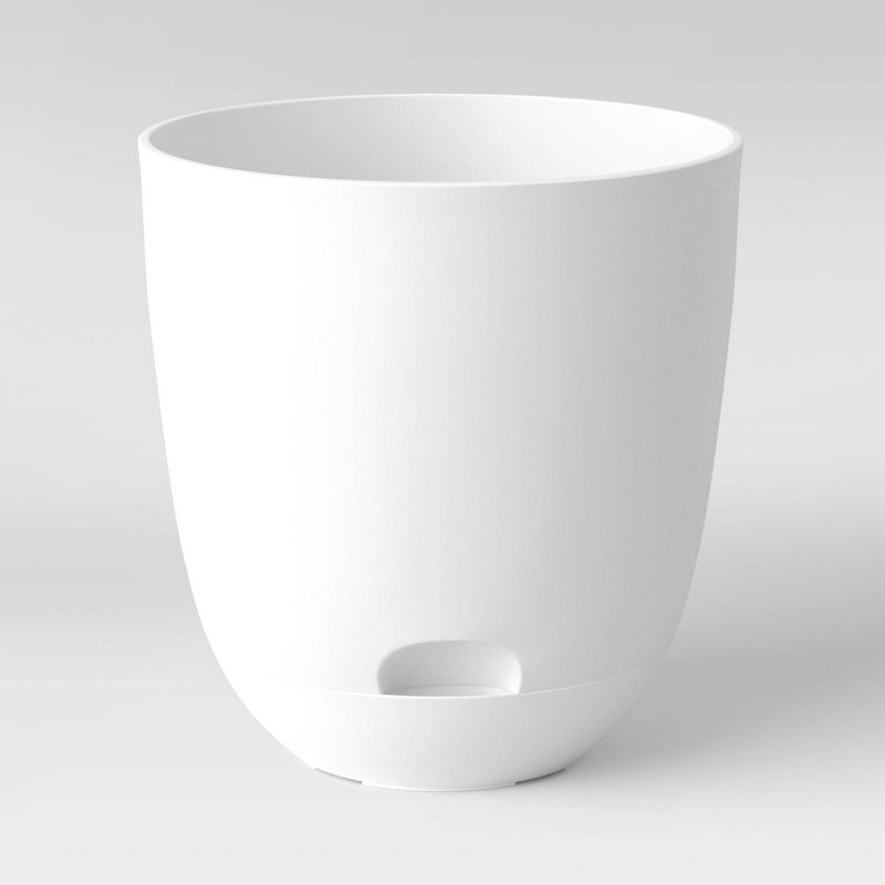 Self-Watering Plastic Indoor Outdoor Planter Pot White 20"x20" - Room Essentials