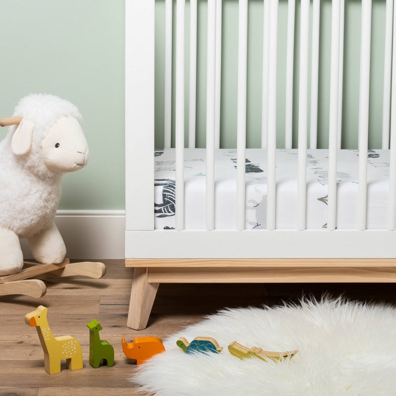 Fitted Crib Sheet - Cloud Island Two by Two Animals