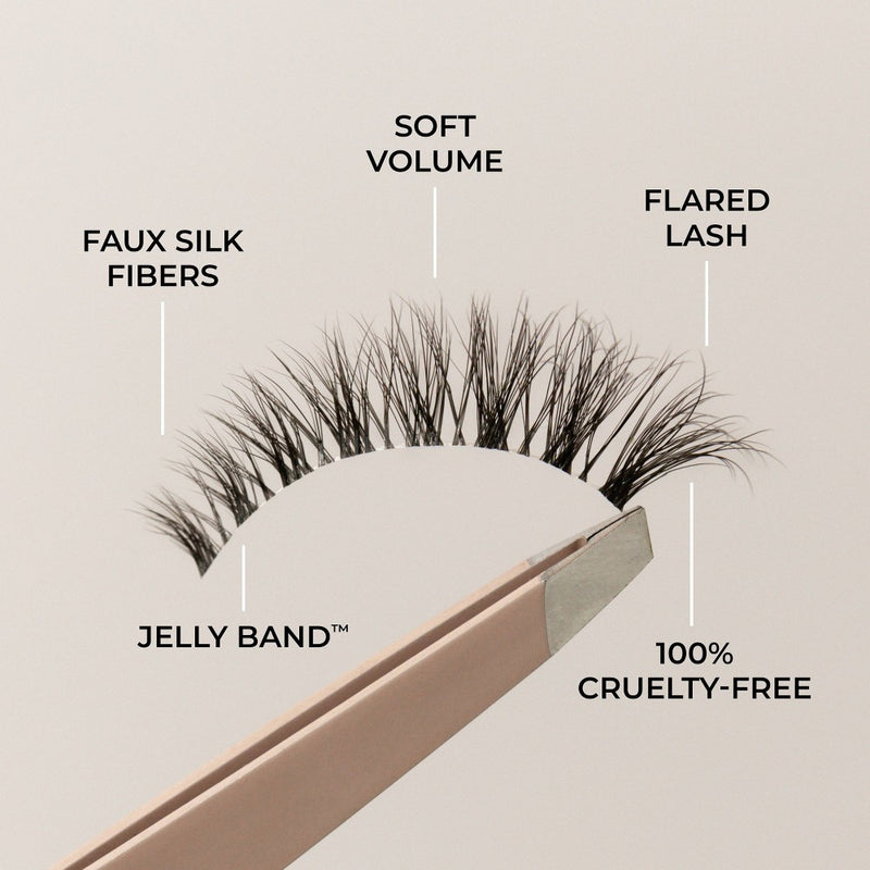House of Lashes Kitty Cat Natural Volume 100% Cruelty-Free Faux Silk Fibers False Eyelashes - 1pr