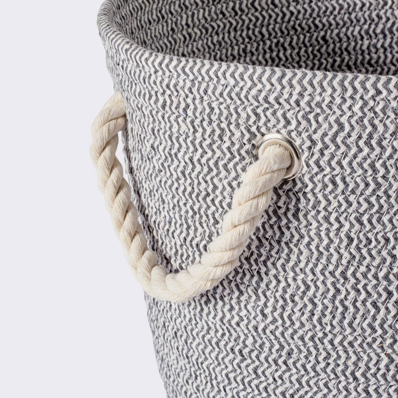 Medium Round Coiled Rope Decorative Basket - Cloud Island