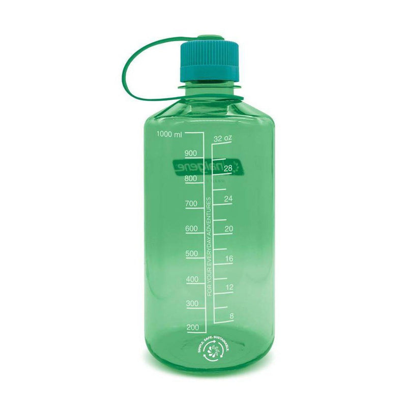 Nalgene 32oz Sustain Narrow Mouth Water Bottle - Ginko Green