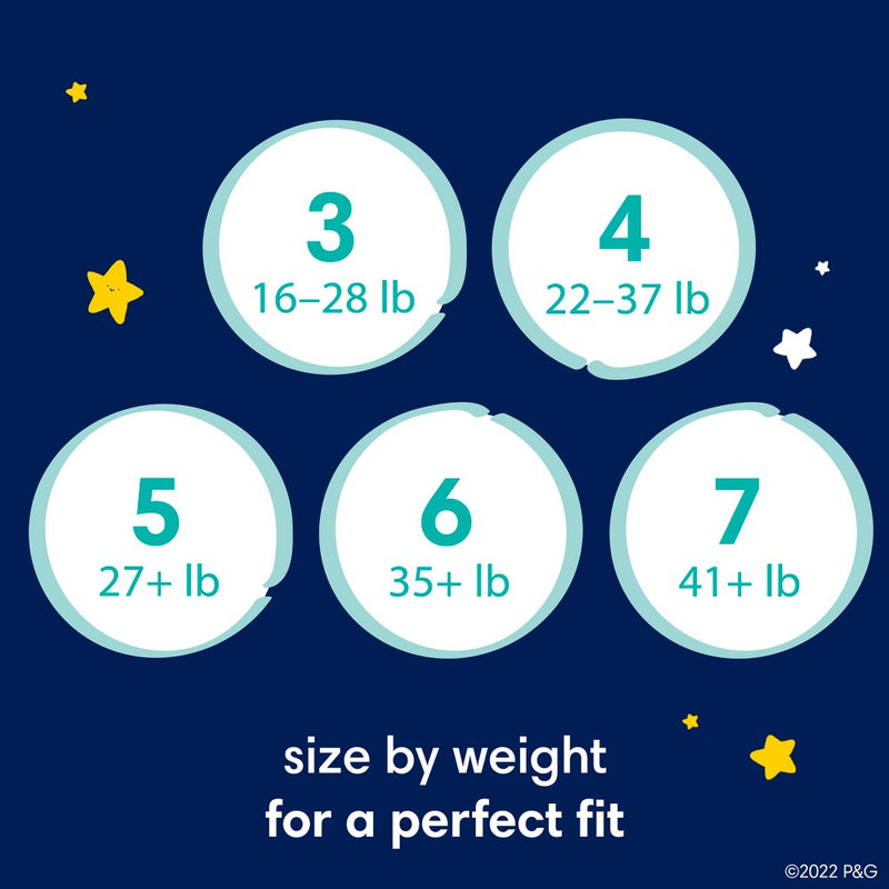 Pampers Swaddlers Overnight Diapers Enormous Pack - Size 7 - 60ct