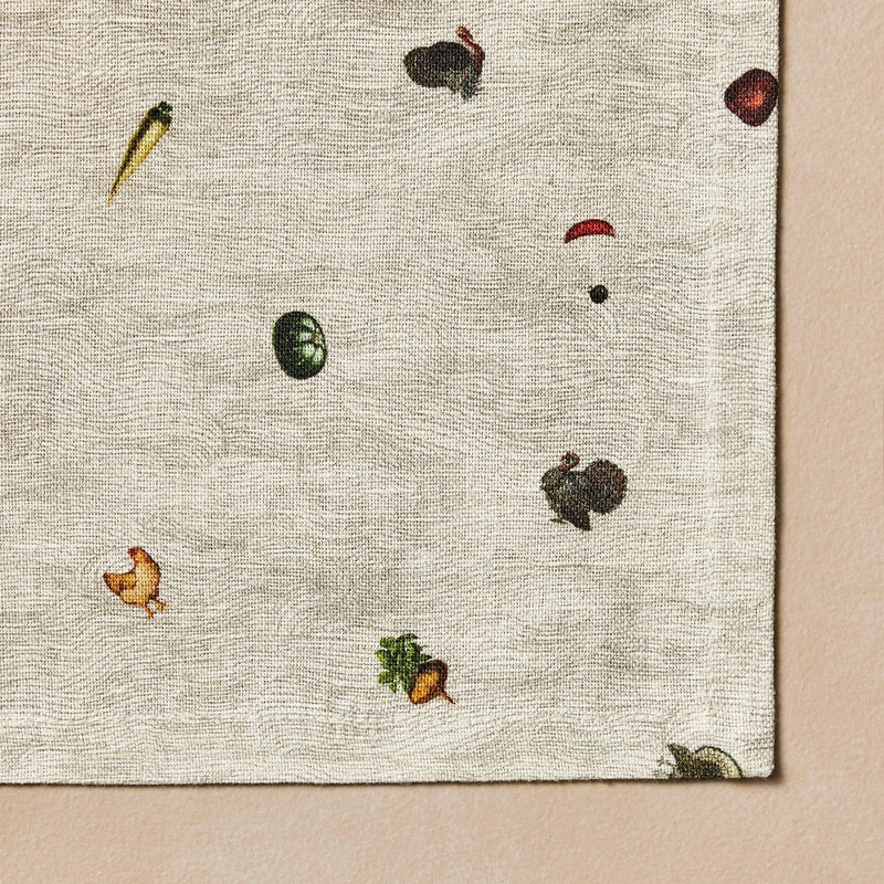 4pk Cocktail Napkin Set Fall Assorted Vegetables - John Derian for Target