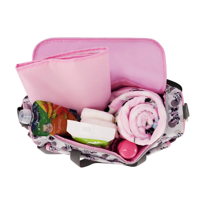 Disney Minnie Mouse Diaper Tote Bag - Gray