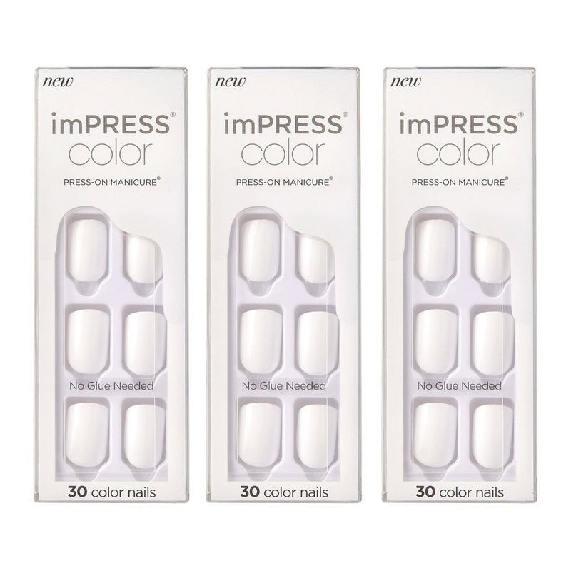 KISS imPRESS Color Press-On Nails - Frosting - 3pk - 90ct