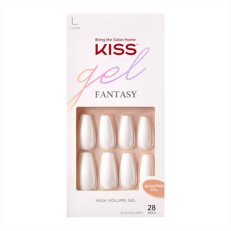 KISS Gel Fantasy Sculpted Fake Nails - True Color - 28ct