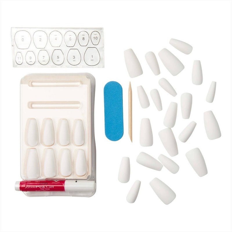 KISS Gel Fantasy Sculpted Fake Nails - True Color - 28ct