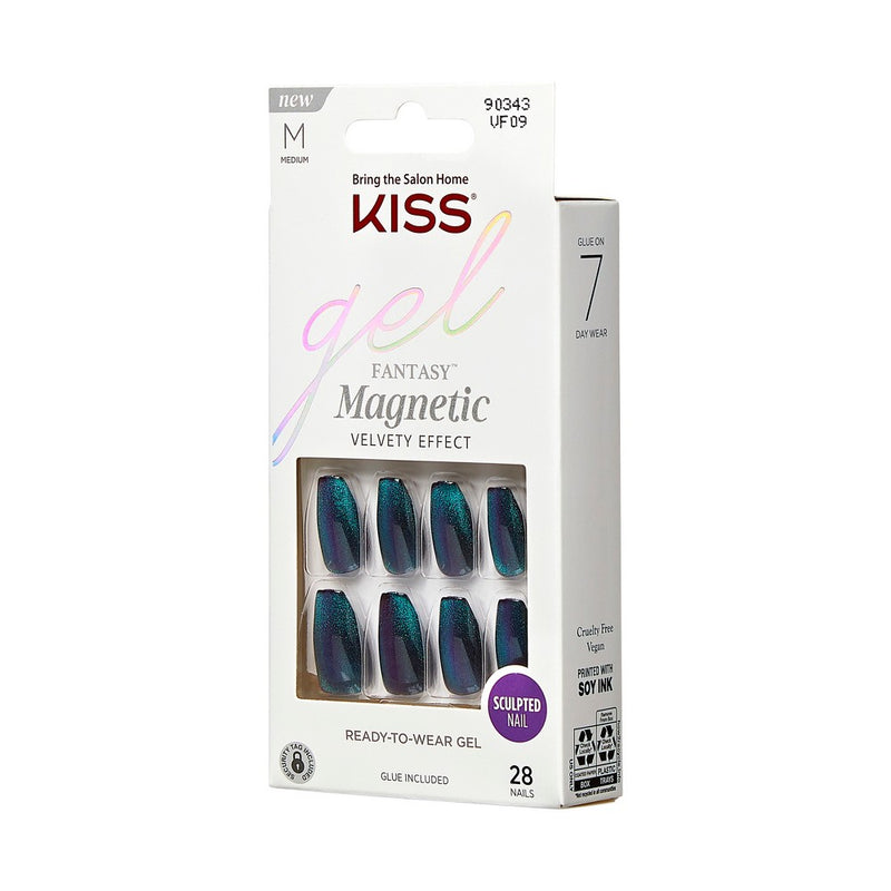 KISS Products gel Fantasy Magnetic Fake Nails - Chameleon - 31ct