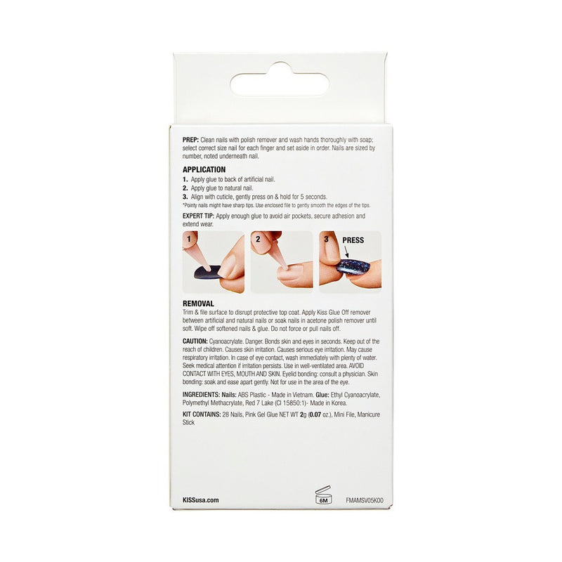 KISS Products gel Fantasy Magnetic Fake Nails - Chameleon - 31ct