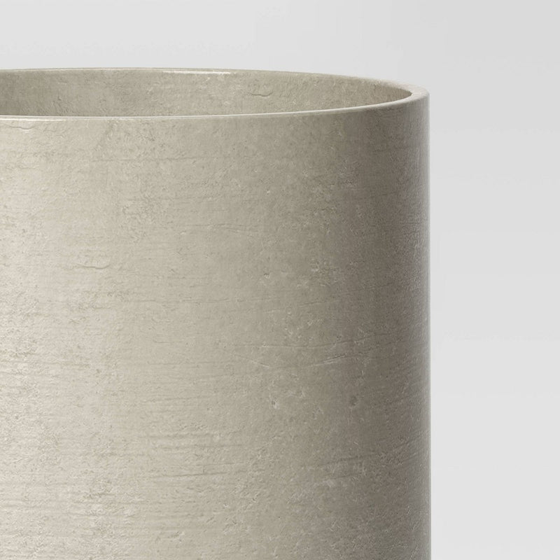Large Estate Composite Faux Concrete Indoor Outdoor Planter Pot Gray 12"x12" - Threshold