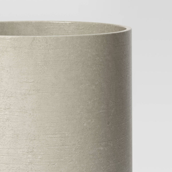 Large Estate Composite Faux Concrete Indoor Outdoor Planter Pot Gray 12"x12" - Threshold