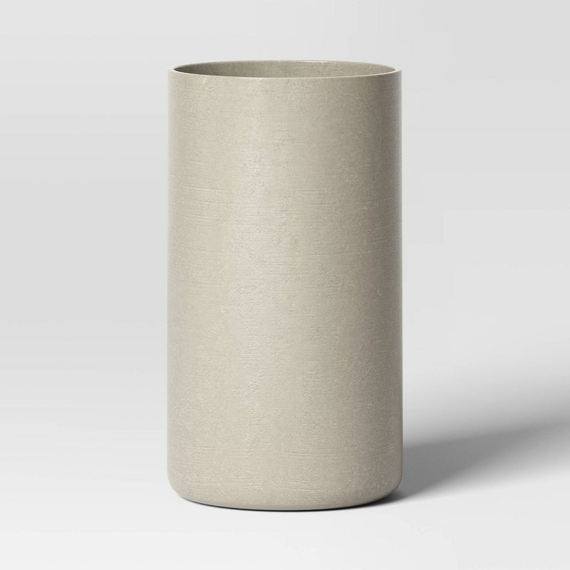 Large Estate Composite Faux Concrete Indoor Outdoor Planter Pot Gray 12"x12" - Threshold