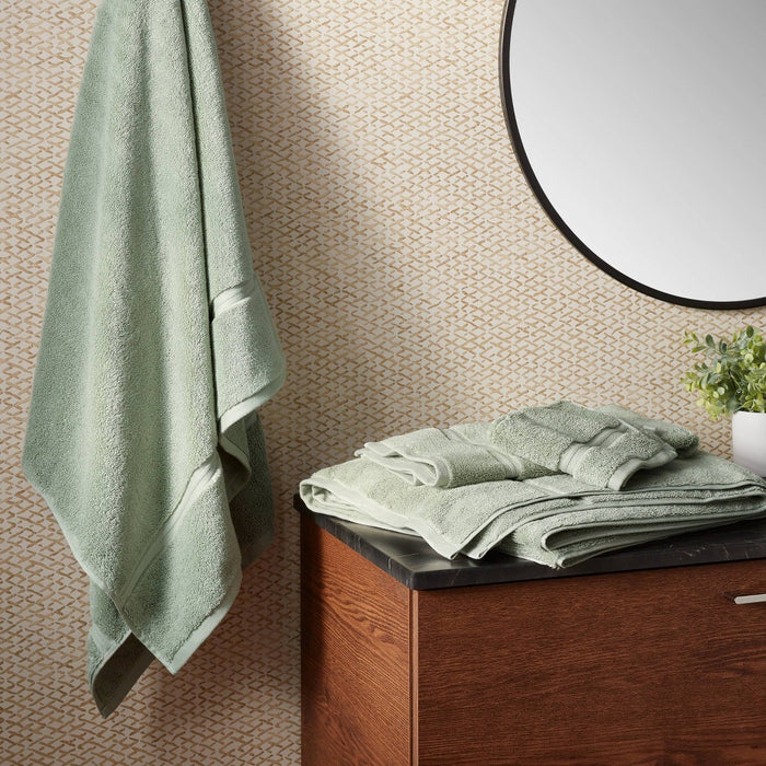 Oversized Spa Plush Bath Towel Light Mint - Threshold
