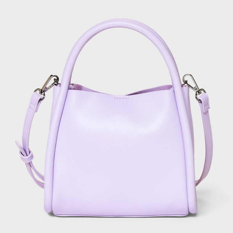 Mini Bumper Tote Crossbody Bag - A New Day Violet